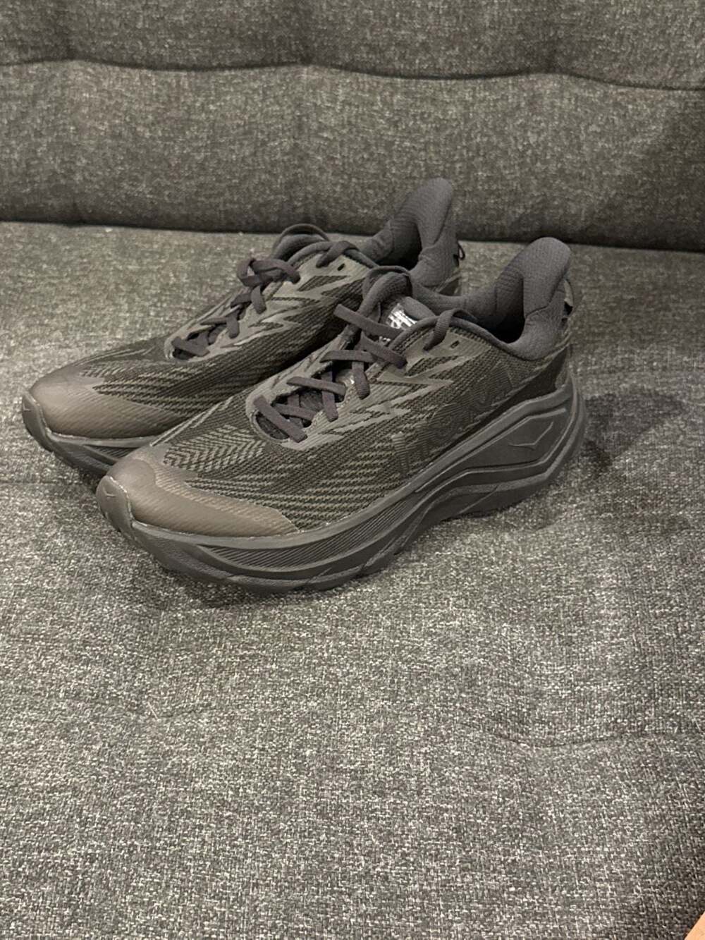 8.5W - Womens HOKA Challenger 8 GTX Black/Black Waterproof Trail Running Shoes